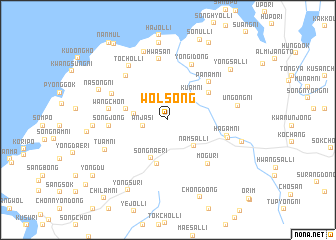 map of Wŏlsŏng