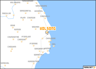 map of Wŏlsong