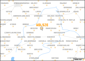 map of Wolsze