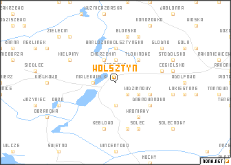 map of Wolsztyn