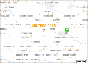 map of Wolterdingen