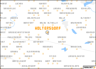 map of Woltersdorf