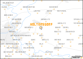 map of Woltersdorf