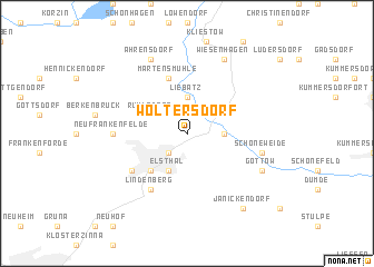 map of Woltersdorf