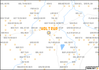 map of Woltrup