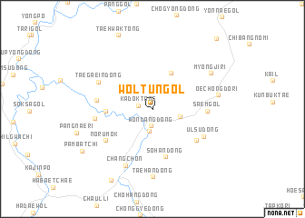 map of Wŏltun-gol