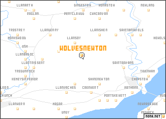 map of Wolves Newton