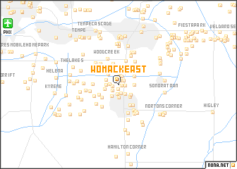 map of Womack East