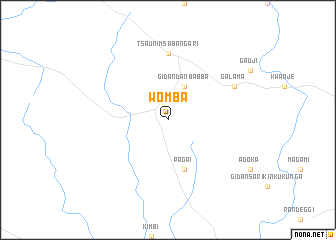 map of Womba