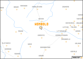 map of Wombolo