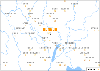 map of Wombon