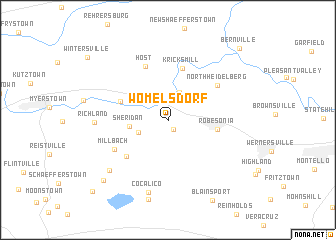 map of Womelsdorf