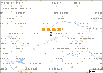 map of Womelsdorf