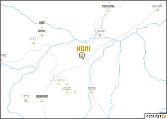 map of Womi