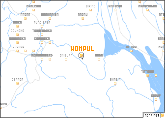 map of Wompul