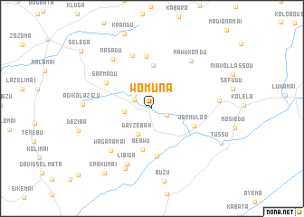 map of Womuna