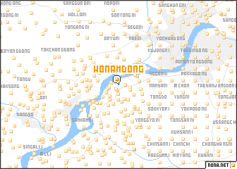 map of Wŏnam-dong