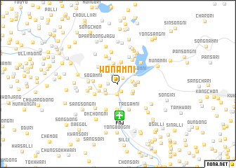 map of Wŏnam-ni