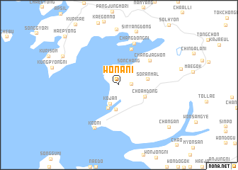 map of Wŏnani