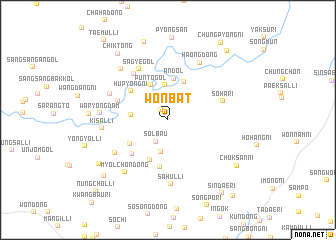 map of Wŏnbat