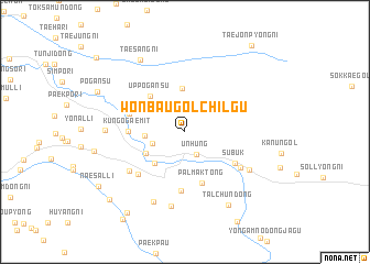 map of Wŏnbaugolch\