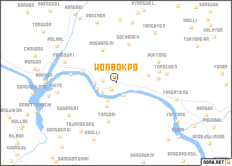 map of Wŏnbokp\