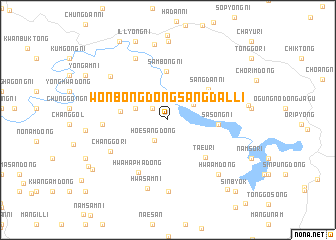 map of Wŏnbongdong-sangdalli