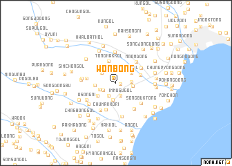 map of Wŏnbong