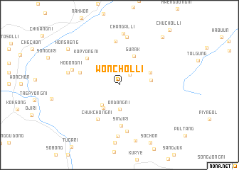 map of Wŏnch\