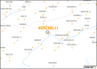 map of Wŏnch\