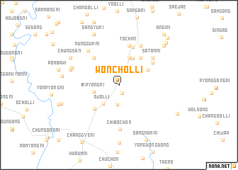 map of Wŏnch\