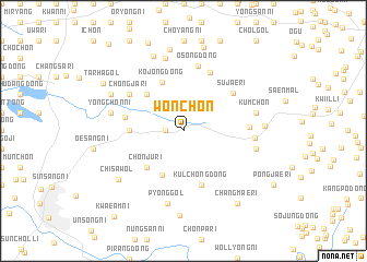 map of Wŏn-ch\