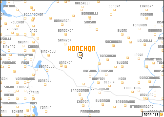 map of Wŏn-ch\