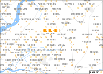 map of Wŏnch\