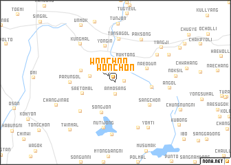 map of Wŏnch\