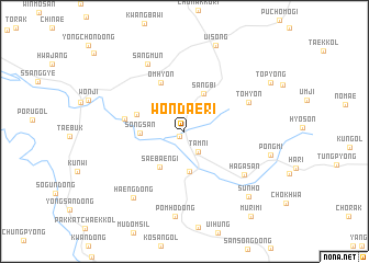 map of Wŏndae-ri