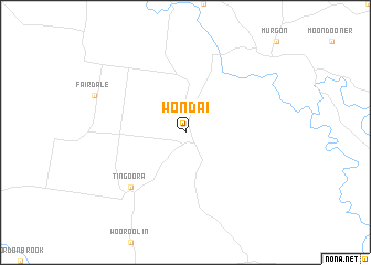 map of Wondai