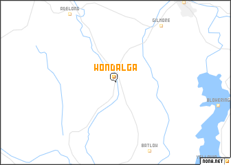 map of Wondalga