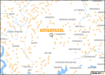 map of Wŏndang-gol