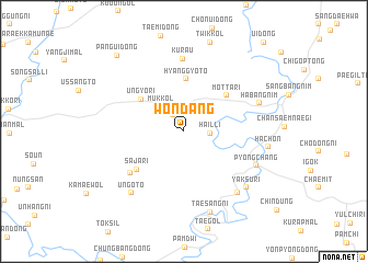 map of Wŏndang