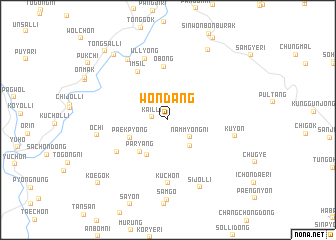 map of Wŏndang