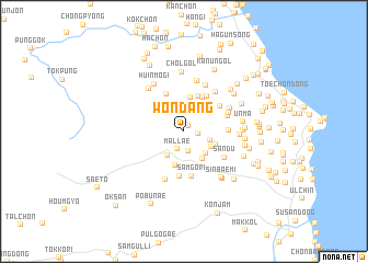 map of Wŏndang