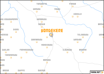 map of Wondékéré