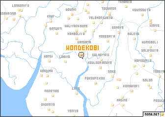 map of Wondékobi