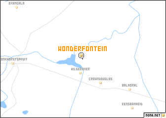 map of Wonderfontein