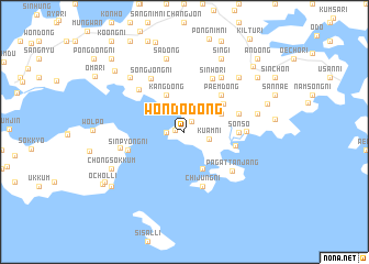 map of Wŏndodong