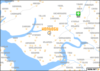 map of Wŏndŏgu