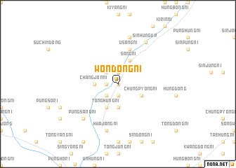 map of Wŏndong-ni