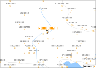 map of Wŏndŏng-ni