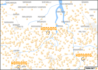 map of Wŏn-dong